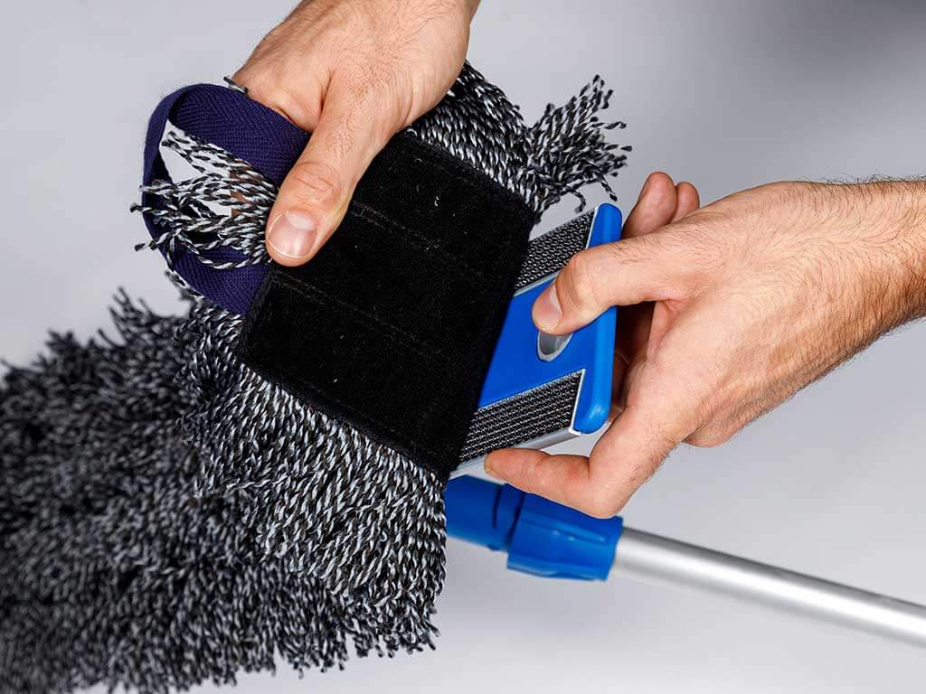 Velcro strip voor handig gebruik
